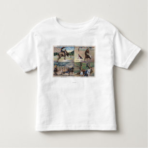 T-shirt Pour Les Tous Petits Sun Valley, scènes de poursuite d'IDRodeo Taureau