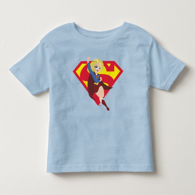 T-shirt Pour Les Tous Petits Super Hero filles Supergirl DC (Devant)