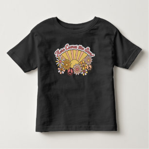 T-shirt Pour Les Tous Petits Super rétro Voici le graphique Vintage du soleil