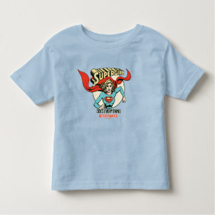 T-shirt Pour Les Tous Petits Supergirl fait tout mieux que toi