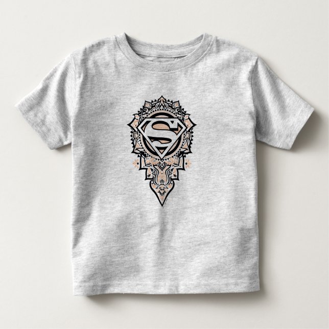T-shirt Pour Les Tous Petits Supergirl Mandala Graphic (Devant)