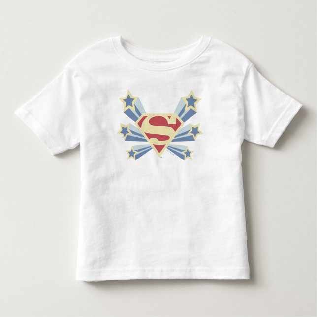 T-shirt Pour Les Tous Petits Supergirl Stars S-Shield (Devant)