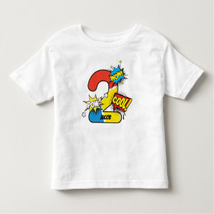T-shirt Pour Les Tous Petits Superhero Comic Book 2e anniversaire