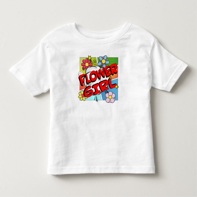 T-shirt Pour Les Tous Petits Superhero Flower Girl (Devant)