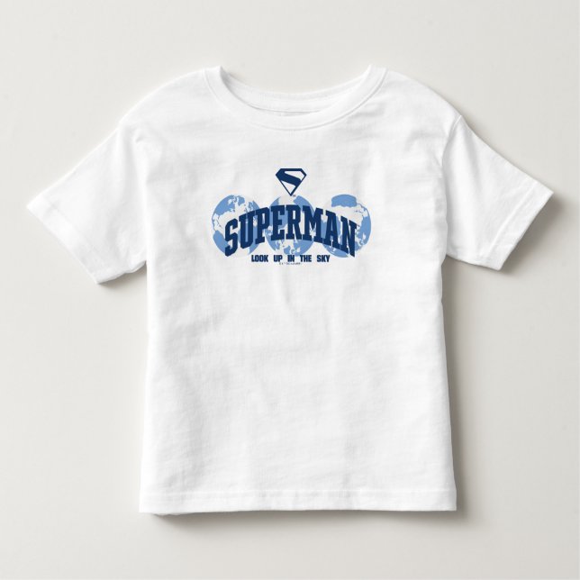T-shirt Pour Les Tous Petits Superman dans le monde (Devant)