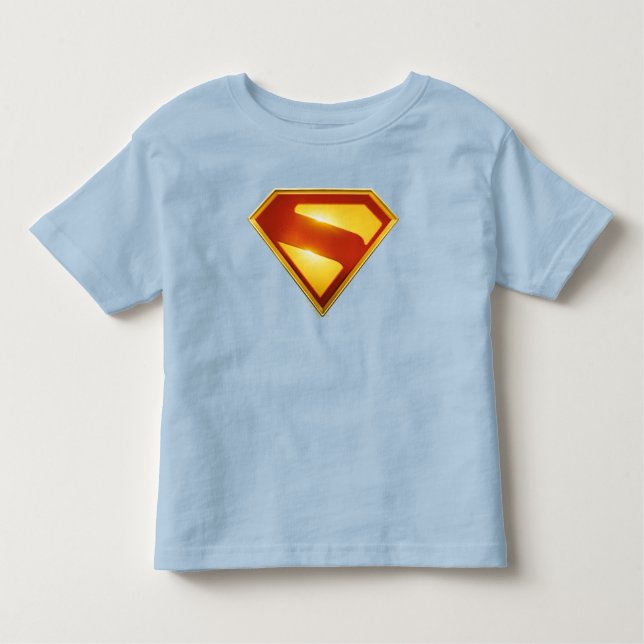 T-shirt Pour Les Tous Petits Superman Golden S Shield brillance (Devant)