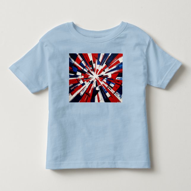 T-shirt Pour Les Tous Petits Supernova Pop – Explosion Géométrique Abstraite (Devant)