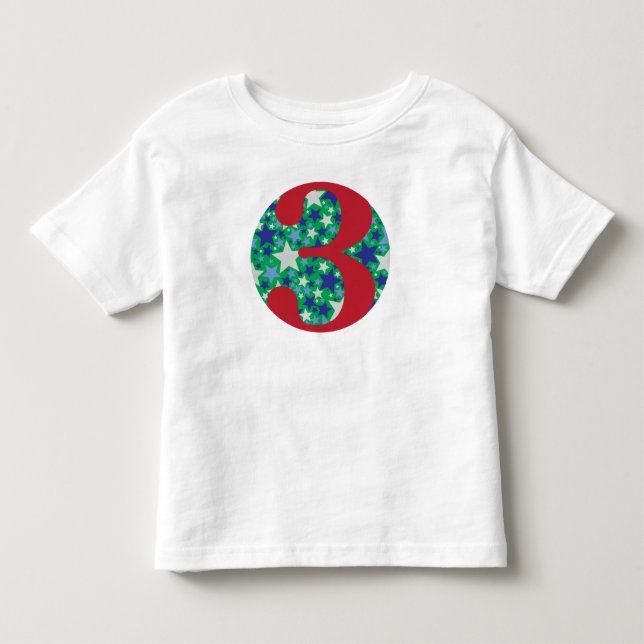 T-shirt Pour Les Tous Petits Superstar bleu/vert 3 (Devant)