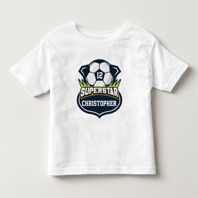 T-shirt Pour Les Tous Petits Superstar Soccer Kids (Devant)