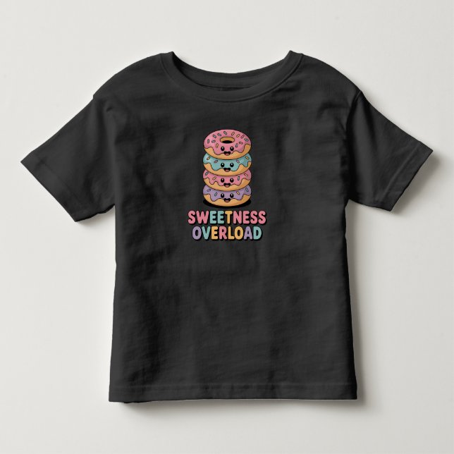 T-shirt Pour Les Tous Petits Surcharge de Douceur | Donut (Devant)