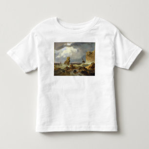 T-shirt Pour Les Tous Petits Surf sur une côte rocheuse, 1835