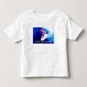 T-shirt Pour Les Tous Petits surfer Girl Summer Marque Toddler T