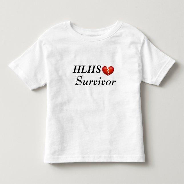 T-shirt Pour Les Tous Petits Survivant de HLHS (Devant)