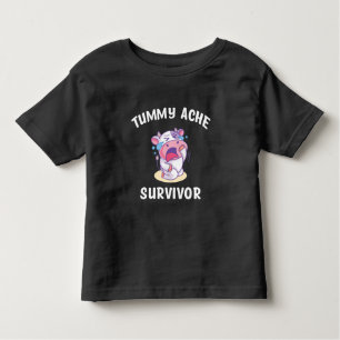 T-shirt Pour Les Tous Petits Survivant de Tummy Ache 