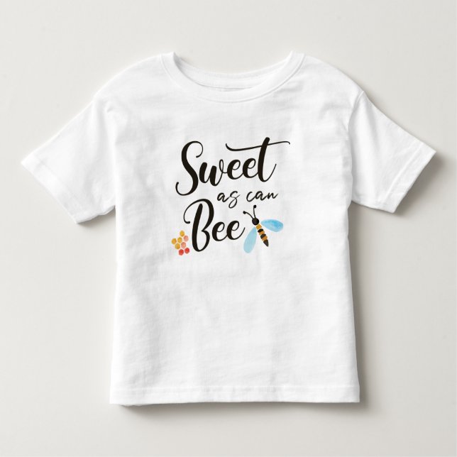 T-shirt Pour Les Tous Petits Sweet As Can Bee Birthday Shirt (Devant)