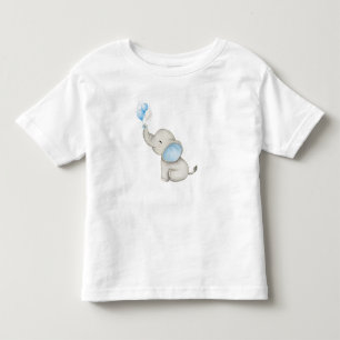 T-shirt Pour Les Tous Petits Sweet Little Elephant with Balloons – Cute & Adora