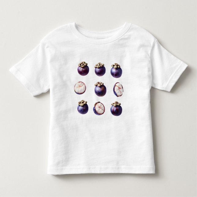 T-shirt Pour Les Tous Petits Sweet Mangosteen Tropical Fruit (Devant)