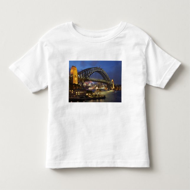 T-shirt Pour Les Tous Petits Sydney Harbour Bridge et Park Hyatt Sydney Hotel (Devant)