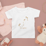 T-shirt Pour Les Tous Petits Symbole moderne Zodiaque Scorpie Or | Eau de l'élé<br><div class="desc">Symbole moderne Zodiaque Scorpie Or | Eau de l'élément</div>