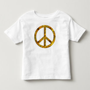 T-shirt Pour Les Tous Petits Symbole PAIX - OR