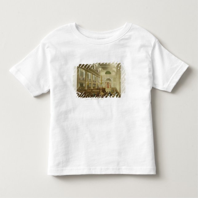 T-shirt Pour Les Tous Petits Synagogue, ducs Place, Houndsditch, d'Ackerman (Devant)
