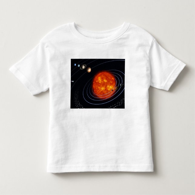 T-shirt Pour Les Tous Petits Système solaire 8 (Devant)