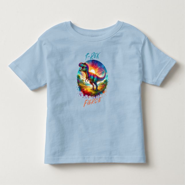 T-shirt Pour Les Tous Petits T-Rex Féroce (Devant)