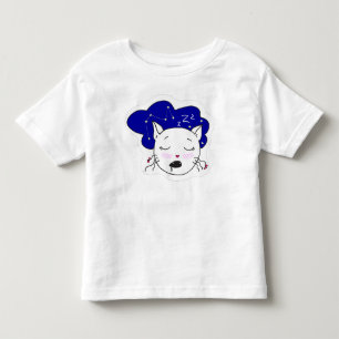 T-shirt Pour Les Tous Petits T-shirt. Customisé tendance glissant chat heureux.
