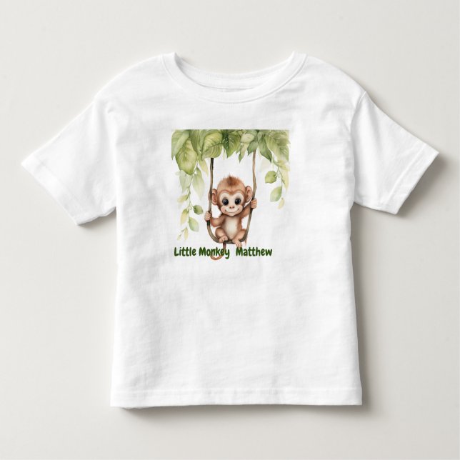 T-shirt Pour Les Tous Petits T Shirt Little Monkey Toddler (Devant)