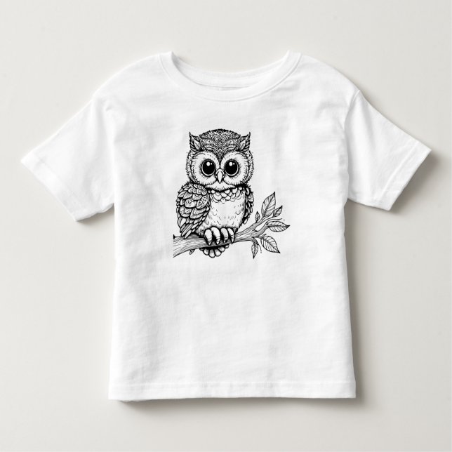 T-shirt Pour Les Tous Petits T-Shirt pour chouette - Parfait pour les petits (Devant)