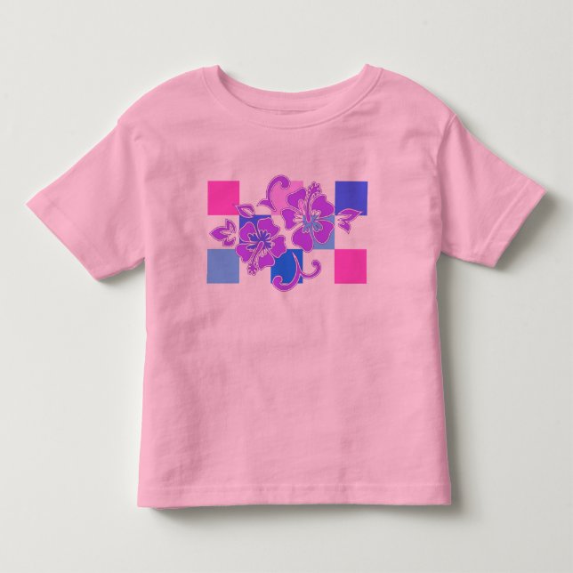 T-shirt Pour Les Tous Petits Tableau de contrôle Hibiscus Toddler et Tee - shir (Devant)