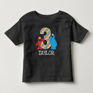T-shirt Pour Les Tous Petits Tableau de la Rue Sésame Arc-en-ciel pour le 3ème 