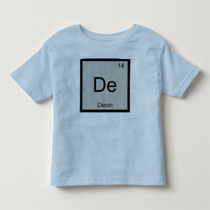 T-shirt Pour Les Tous Petits Tableau périodique des éléments de chimie de nom D