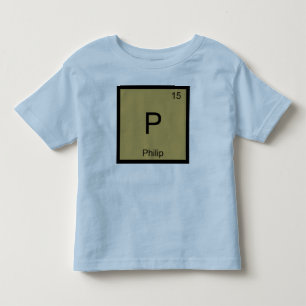 T-shirt Pour Les Tous Petits Tableau périodique des éléments de chimie du nom d