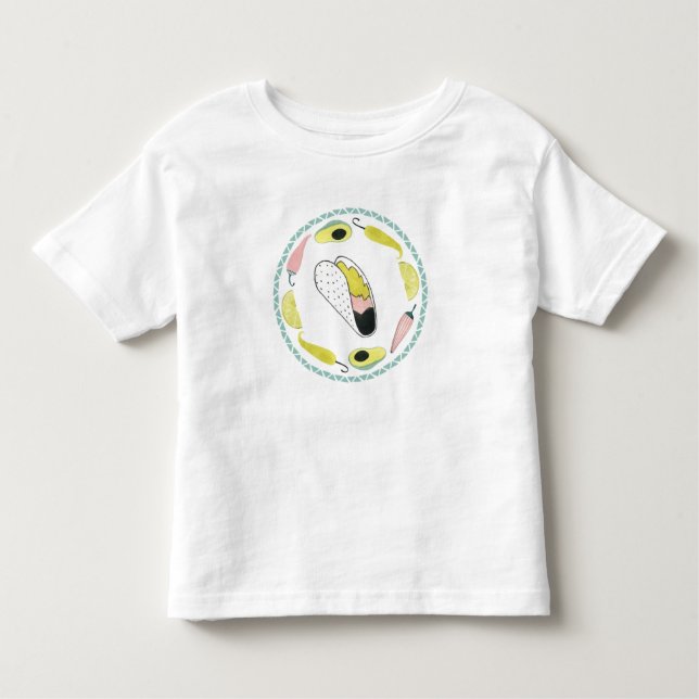 T-shirt Pour Les Tous Petits Taco à propos d'amour | Taco Element Circle (Devant)