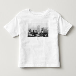 T-shirt Pour Les Tous Petits Tacoma, vue d'horizon de WA d'hôtel de Winthrop