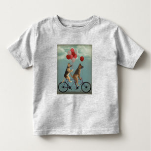 T-shirt Pour Les Tous Petits Tandem berger allemand