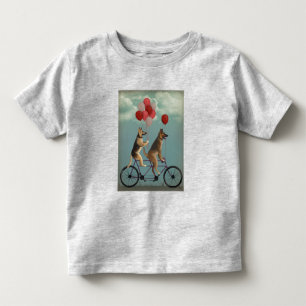 T-shirt Pour Les Tous Petits Tandem de berger allemand