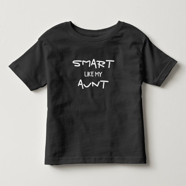 T-shirt Pour Les Tous Petits Tante drôle intelligente comme moi (Devant)