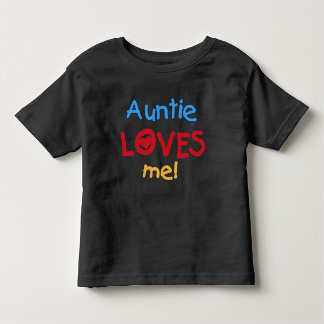 T-shirt Pour Les Tous Petits Tante M'aime (Devant)