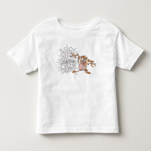 T-shirt Pour Les Tous Petits TAZ™| Sauvage comme mon papa (Devant)