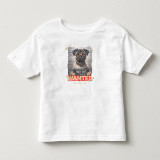 T-shirt Pour Les Tous Petits Tchien & Fuite Carlin : Fugitif Adorable en Libert