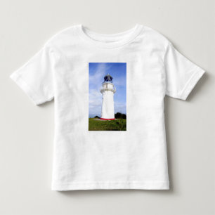 T-shirt Pour Les Tous Petits Te Araroa, Nouvelle-Zélande. Un phare donne