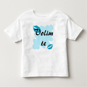 T-shirt Pour Les Tous Petits Te de Volim - Croate - je t'aime