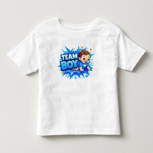 T-shirt Pour Les Tous Petits Team Girl & Team Boy Splash Design (Devant)