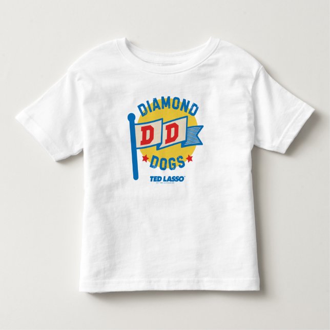 T-shirt Pour Les Tous Petits Ted Lasso | Diamond Chiens Pennant Graphisme (Devant)