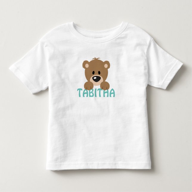 T-shirt Pour Les Tous Petits Teddy Bear Toddler Tee (Devant)
