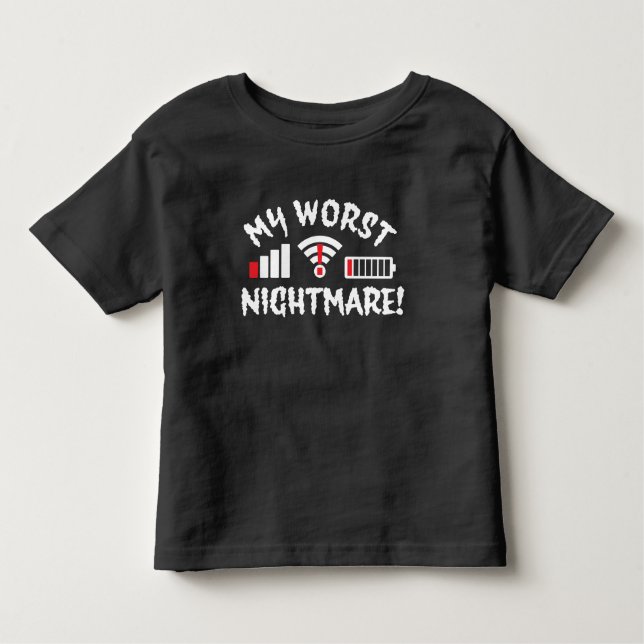 T-shirt Pour Les Tous Petits Tee My Worst Nightmare (Devant)