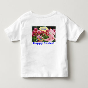 T-shirt Pour Les Tous Petits tee-shirt enfant. Joyeux Pâques. alpaga/lapin