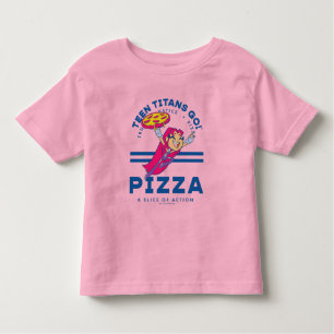 T-shirt Pour Les Tous Petits Teen Titans Go ! Starfire "Truth Justice Pizza"